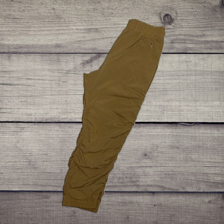 Mocha elastic band pants
